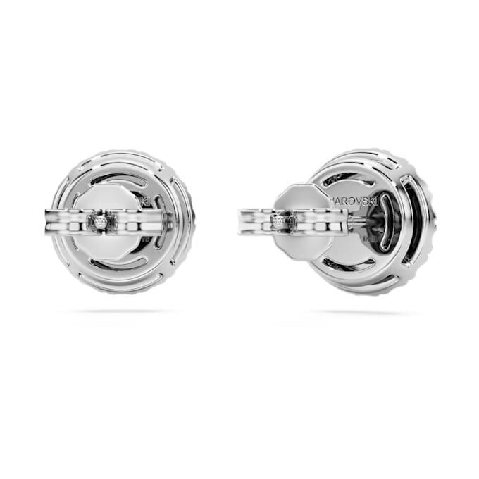 Brincos de aro «Eternity Halo» com diamantes cultivados em laboratório, 2 Ct Tw, forma redonda, ouro branco de 14K Brincos de aro «Eternity Halo» com diamantes cultivados em laboratório, 2 Ct Tw, forma redonda, ouro branco de 14K