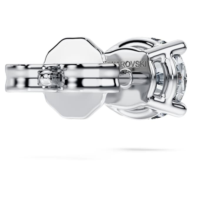 Brincos de Eternidade com Diamantes Cultivados em Laboratório, 0,5 Ct no total, individuais, forma redonda, ouro branco de 14K Brincos de Eternidade com Diamantes Cultivados em Laboratório, 0,5 Ct no total, individuais, forma redonda, ouro branco de 14K