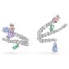 Brincos de orelha Ariana Grande X Swarovski com cortes mistos, multicoloridos, banhados a ródio Brincos de orelha Ariana Grande X Swarovski com cortes mistos, multicoloridos, banhados a ródio