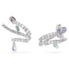 Brincos de orelha Ariana Grande X Swarovski com cortes mistos, multicoloridos, banhados a ródio Brincos de orelha Ariana Grande X Swarovski com cortes mistos, multicoloridos, banhados a ródio