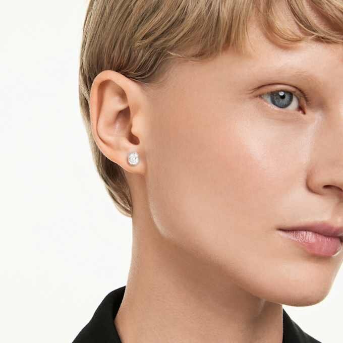 Brincos de pino octogonais com diamantes cultivados em laboratório, 1,0 ct no total, forma octogonal, ouro branco de 14K Brincos de pino octogonais com diamantes cultivados em laboratório, 1,0 ct no total, forma octogonal, ouro branco de 14K