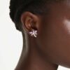 Brincos de pressão Ariana Grande X Swarovski com cortes mistos, libélula, multicoloridos, banhados a ródio