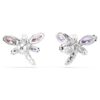 Brincos de pressão Ariana Grande X Swarovski com cortes mistos, libélula, multicoloridos, banhados a ródio