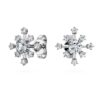 Brincos de pressão «Galaxy» com diamantes cultivados em laboratório, 0,5 ct no total, forma redonda, ouro branco de 14K Brincos de pressão «Galaxy» com diamantes cultivados em laboratório, 0,5 ct no total, forma redonda, ouro branco de 14K