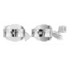 Brincos de pressão Galaxy com diamantes cultivados em laboratório, 0,5 ct no total, formas variadas, prata esterlina Brincos de pressão Galaxy com diamantes cultivados em laboratório, 0,5 ct no total, formas variadas, prata esterlina