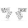 Brincos Ear Cuffs Ariana Grande X Swarovski com corte baguete, brancos, banhados a ródio Brincos Ear Cuffs Ariana Grande X Swarovski com corte baguete, brancos, banhados a ródio