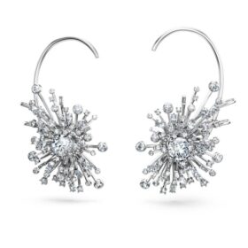 Brincos Galaxy com diamantes cultivados em laboratório, 14,67 ct no total, formas variadas, ouro branco de 18K