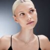Brincos Galaxy com diamantes cultivados em laboratório, 2,1 quilates no total, forma redonda, ouro branco de 14K Brincos Galaxy com diamantes cultivados em laboratório, 2,1 quilates no total, forma redonda, ouro branco de 14K