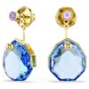 Brincos Gema em azul, banhados a ouro Brincos Gema em azul, banhados a ouro