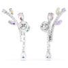 Brincos pendentes Ariana Grande X Swarovski com cortes mistos, multicoloridos, banhados a ródio Brincos pendentes Ariana Grande X Swarovski com cortes mistos, multicoloridos, banhados a ródio