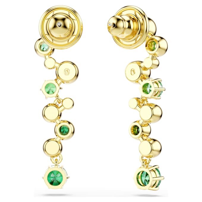 Brincos pendentes Constella com cortes mistos, verdes, banhados a dourado Brincos pendentes Constella com cortes mistos, verdes, banhados a dourado