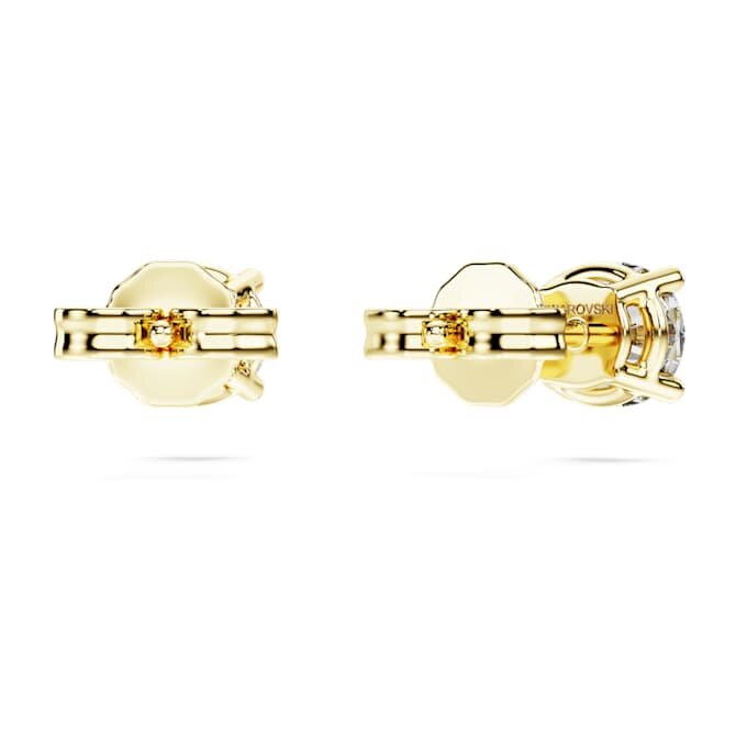 Brincos Solitários Eternity com Diamantes Cultivados em Laboratório, 1 Ct no total, Forma Redonda, Ouro Amarelo de 14K Brincos Solitários Eternity com Diamantes Cultivados em Laboratório, 1 Ct no total, Forma Redonda, Ouro Amarelo de 14K