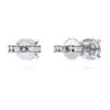 Brincos Solitários Eternity com diamantes cultivados em laboratório, 1 Ct no total, forma redonda, ouro branco de 14K Brincos Solitários Eternity com diamantes cultivados em laboratório, 1 Ct no total, forma redonda, ouro branco de 14K