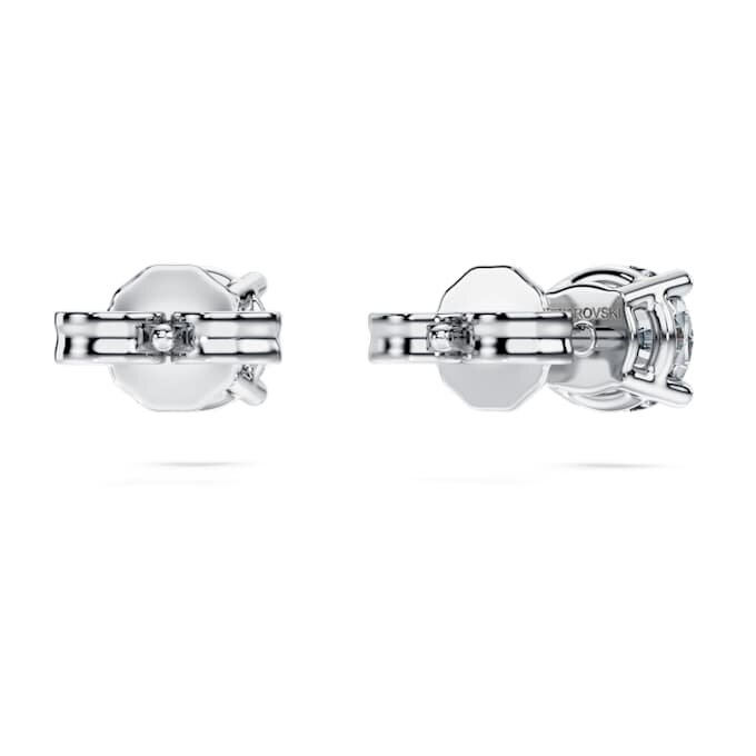Brincos Solitários Eternity com diamantes cultivados em laboratório, 1 Ct no total, forma redonda, ouro branco de 14K Brincos Solitários Eternity com diamantes cultivados em laboratório, 1 Ct no total, forma redonda, ouro branco de 14K