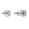 Brincos Solitários Eternity com diamantes cultivados em laboratório, 2 Ct Tw, forma redonda, ouro branco de 14K Brincos Solitários Eternity com diamantes cultivados em laboratório, 2 Ct Tw, forma redonda, ouro branco de 14K