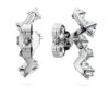 Brincos tipo «ear cuff» Galaxy com diamantes cultivados em laboratório, 1,25 ct no total, formas variadas, ouro branco de 14K Brincos tipo «ear cuff» Galaxy com diamantes cultivados em laboratório, 1,25 ct no total, formas variadas, ouro branco de 14K