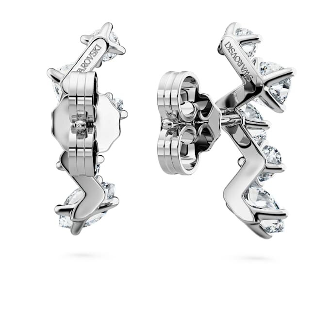 Brincos tipo «ear cuff» Galaxy com diamantes cultivados em laboratório, 1,25 ct no total, formas variadas, ouro branco de 14K Brincos tipo «ear cuff» Galaxy com diamantes cultivados em laboratório, 1,25 ct no total, formas variadas, ouro branco de 14K