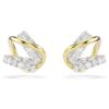 Brincos tipo «ear cuff» Hyperbola com cortes mistos, brancos, acabamento em metais mistos Brincos tipo «ear cuff» Hyperbola com cortes mistos, brancos, acabamento em metais mistos