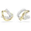 Brincos tipo «ear cuff» Hyperbola com cortes mistos, brancos, acabamento em metais mistos Brincos tipo «ear cuff» Hyperbola com cortes mistos, brancos, acabamento em metais mistos