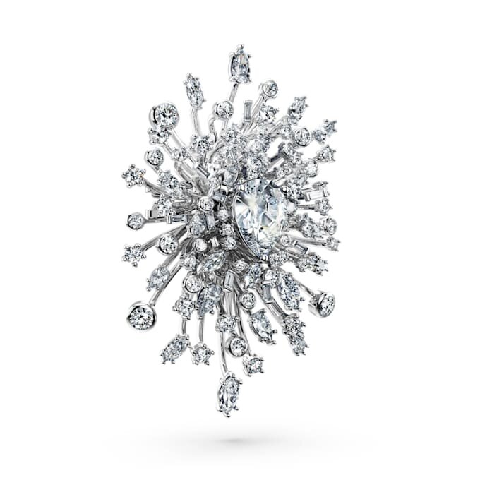 Broche «Galaxy» com diamantes cultivados em laboratório, 15,71 quilates no total, formas variadas, ouro branco de 18 quilates Broche «Galaxy» com diamantes cultivados em laboratório, 15,71 quilates no total, formas variadas, ouro branco de 18 quilates