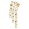 Broche Millenia com corte octogonal, roxo, banhado a dourado Broche Millenia com corte octogonal, roxo, banhado a dourado
