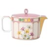 Bule Idyllia em porcelana, com motivo em cristal, papa-moscas, pequeno, multicolorido