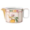 Bule Idyllia em porcelana, com motivo em cristal, papa-moscas, pequeno, multicolorido