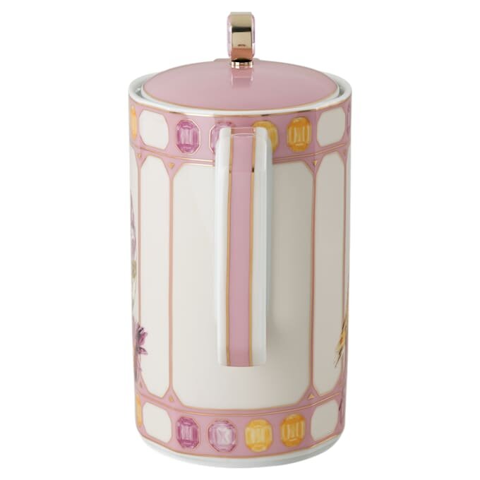 Cafeteira Idyllia em porcelana, com motivo de cristal, pássaro, multicolorida Cafeteira Idyllia em porcelana, com motivo de cristal, pássaro, multicolorida