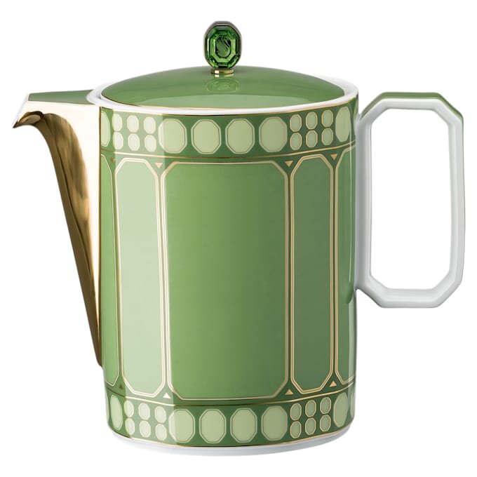 Cafeteira Signum em porcelana, verde Cafeteira Signum em porcelana, verde