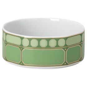 Caixa Signum em porcelana, verde