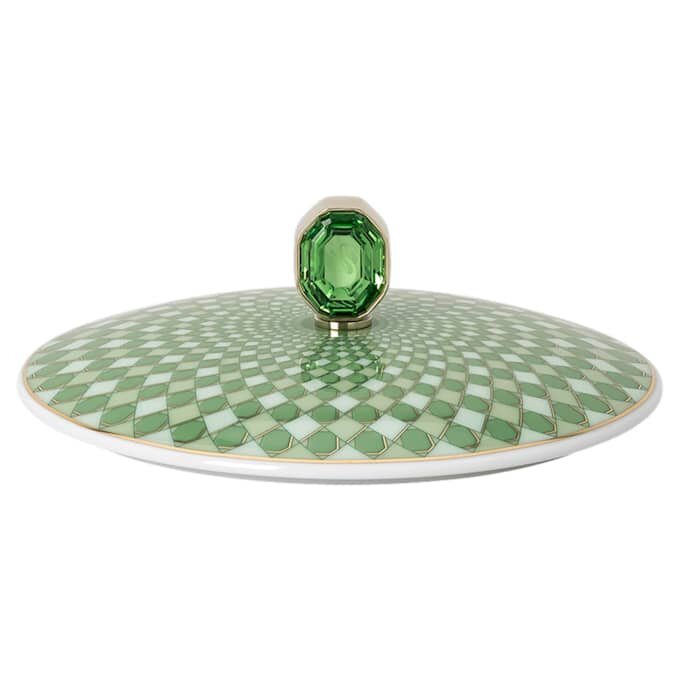 Caixa Signum em porcelana, verde Caixa Signum em porcelana, verde