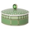 Caixa Signum em porcelana, verde Caixa Signum em porcelana, verde