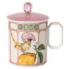 Caneca Idyllia em porcelana, com motivo «Crystal Print», papa-moscas, rosa