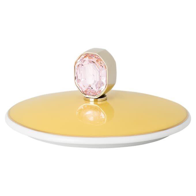 Caneca Idyllia em porcelana, com motivo em cristal, pintassilgo, amarela Caneca Idyllia em porcelana, com motivo em cristal, pintassilgo, amarela