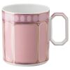 Caneca Signum com tampa, em porcelana, cor-de-rosa Caneca Signum com tampa, em porcelana, cor-de-rosa