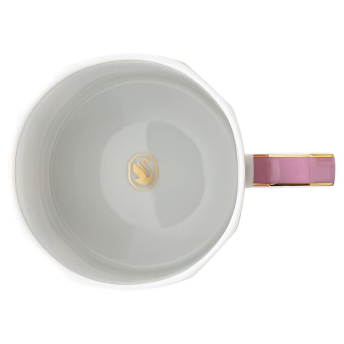 Caneca Signum com tampa, em porcelana, cor-de-rosa Caneca Signum com tampa, em porcelana, cor-de-rosa