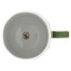 Caneca Signum com tampa, em porcelana, verde Caneca Signum com tampa, em porcelana, verde