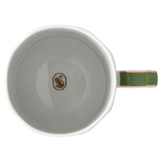 Caneca Signum com tampa, em porcelana, verde Caneca Signum com tampa, em porcelana, verde