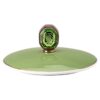 Caneca Signum com tampa, em porcelana, verde Caneca Signum com tampa, em porcelana, verde