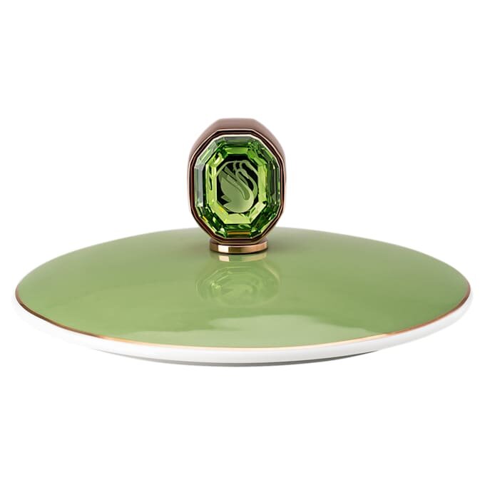 Caneca Signum com tampa, em porcelana, verde Caneca Signum com tampa, em porcelana, verde