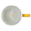 Caneca Signum com tampa, porcelana, amarela Caneca Signum com tampa, porcelana, amarela