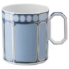 Caneca Signum com tampa, porcelana, azul Caneca Signum com tampa, porcelana, azul