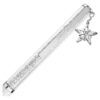 Caneta esferográfica Crystalline Branca, Lacada a Branco, Cromada Caneta esferográfica Crystalline Branca, Lacada a Branco, Cromada