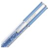 Caneta esferográfica Crystalline com cristais Recreated™, azul, lacada a azul, cromada Caneta esferográfica Crystalline com cristais Recreated™, azul, lacada a azul, cromada