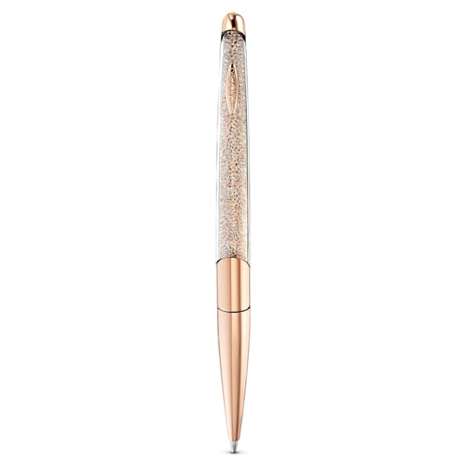 Caneta esferográfica Crystalline em tom de ouro rosa, banhada a ouro rosa Caneta esferográfica Crystalline em tom de ouro rosa, banhada a ouro rosa