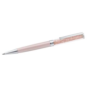 Caneta esferográfica Crystalline rosa, lacada a rosa, cromada