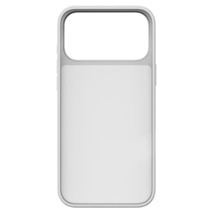 Capa para smartphone com cristais de face plana, iPhone® 17 Pro Max, tom prateado Capa para smartphone com cristais de face plana, iPhone® 17 Pro Max, tom prateado