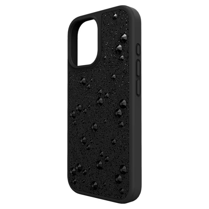 Capa para smartphone com cristais de fundo plano, iPhone® 17, preta Capa para smartphone com cristais de fundo plano, iPhone® 17, preta