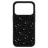 Capa para smartphone com cristais de fundo plano, iPhone® 17 Pro, preta