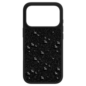 Capa para smartphone com cristais de fundo plano, iPhone® 17 Pro, preta Capa para smartphone com cristais de fundo plano, iPhone® 17 Pro, preta